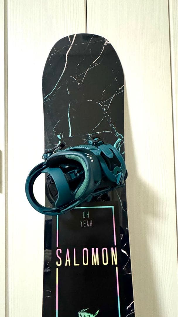 送料込み 美品 SALOMON スノーボードセット143cm Oh yeah