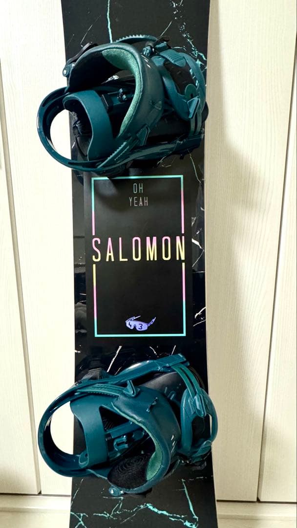 送料込み 美品 SALOMON スノーボードセット143cm Oh yeah