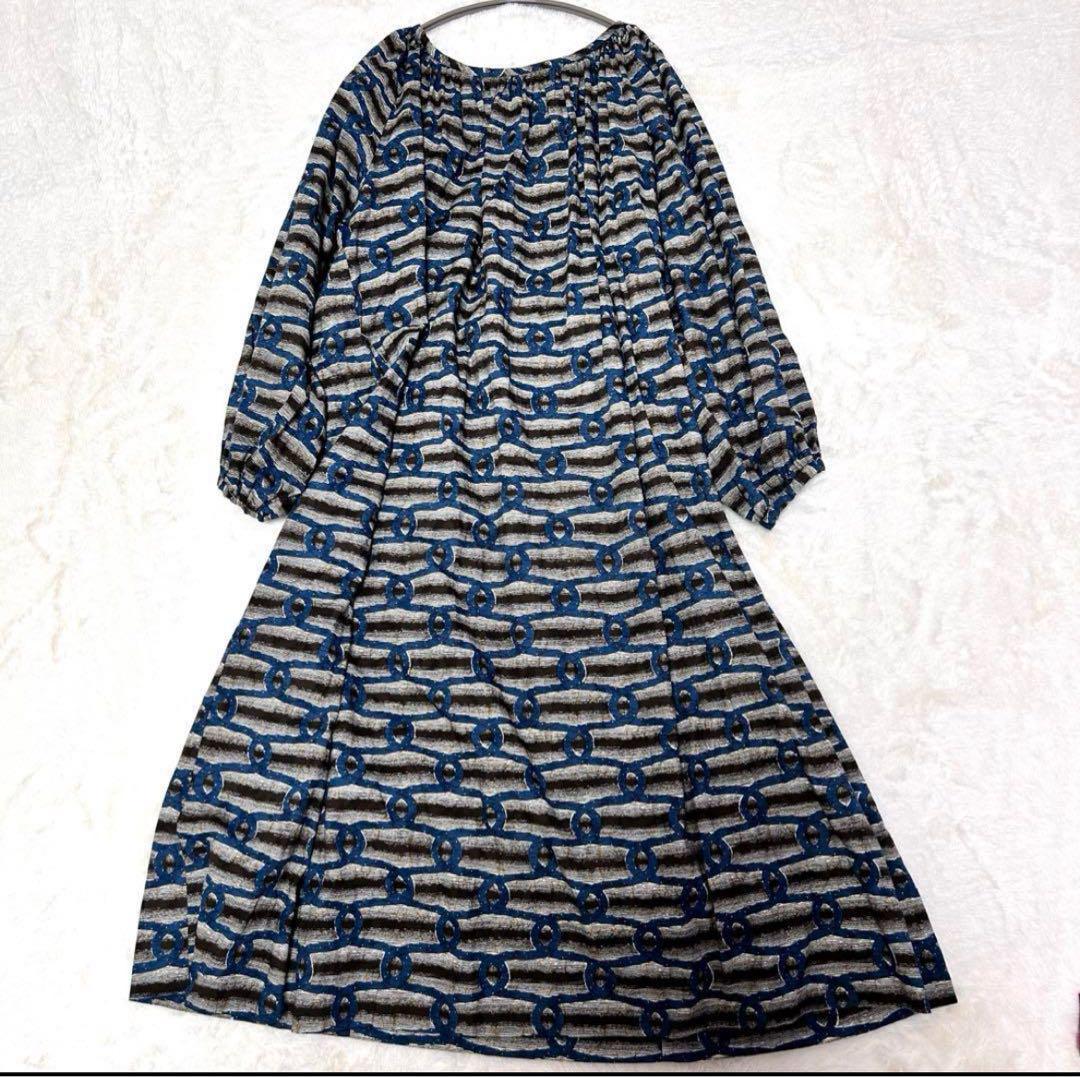 極美品✳︎6 ROKU COTTON BATIK DRESS ワンピース