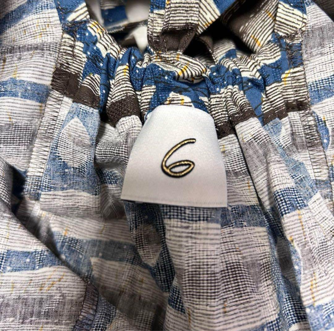 極美品✳︎6 ROKU COTTON BATIK DRESS ワンピース