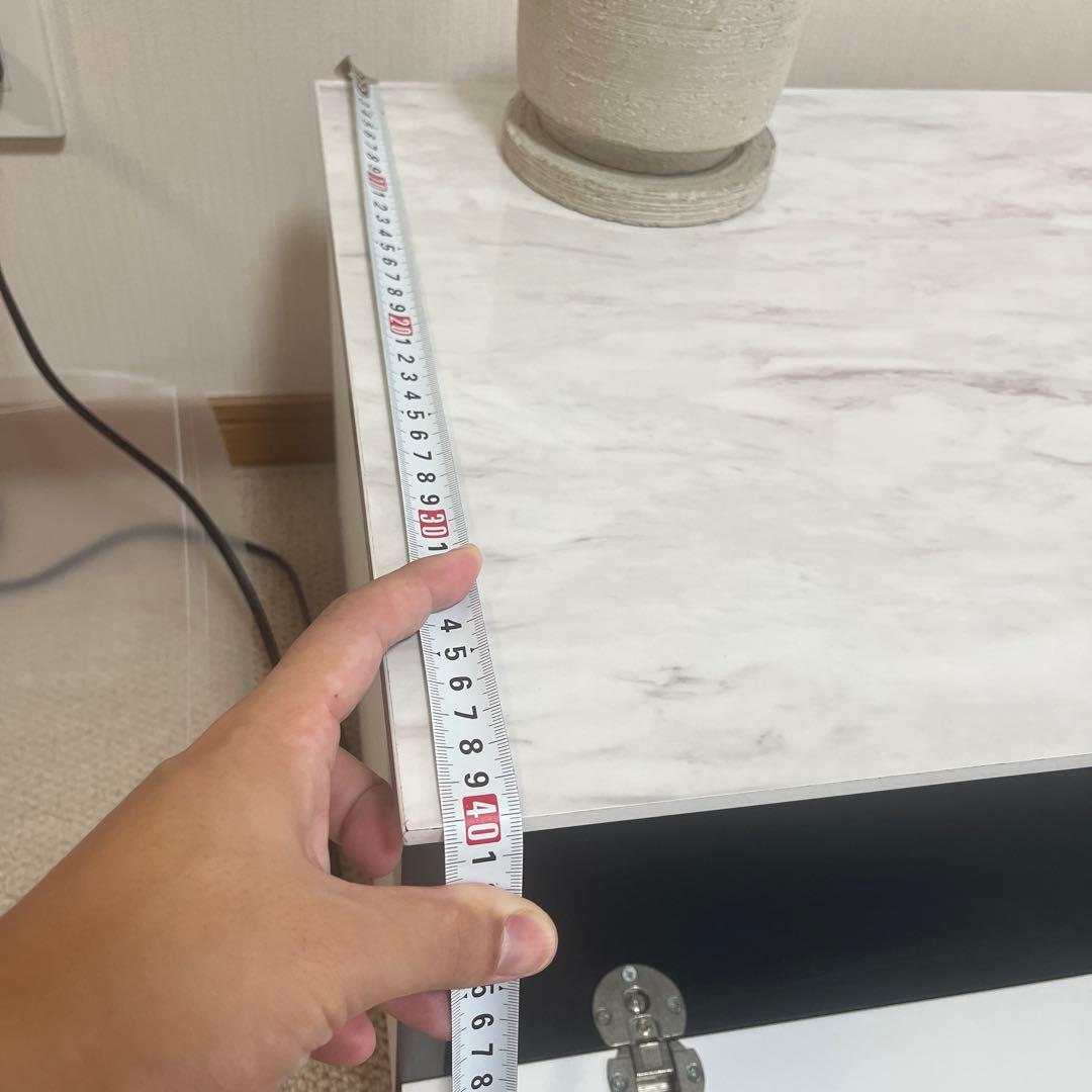 大理石調テレビボード