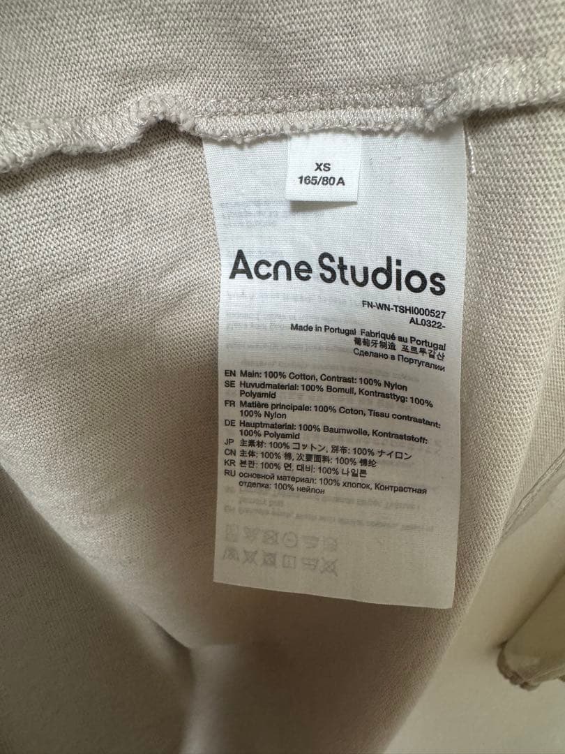 トップス Acne Studios AL0322 FN-WN-TSHI000527
