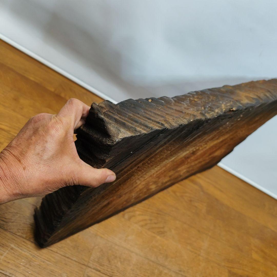 アルビ　welcomeプレート　チェーンソーカービング 栗田宏武 作