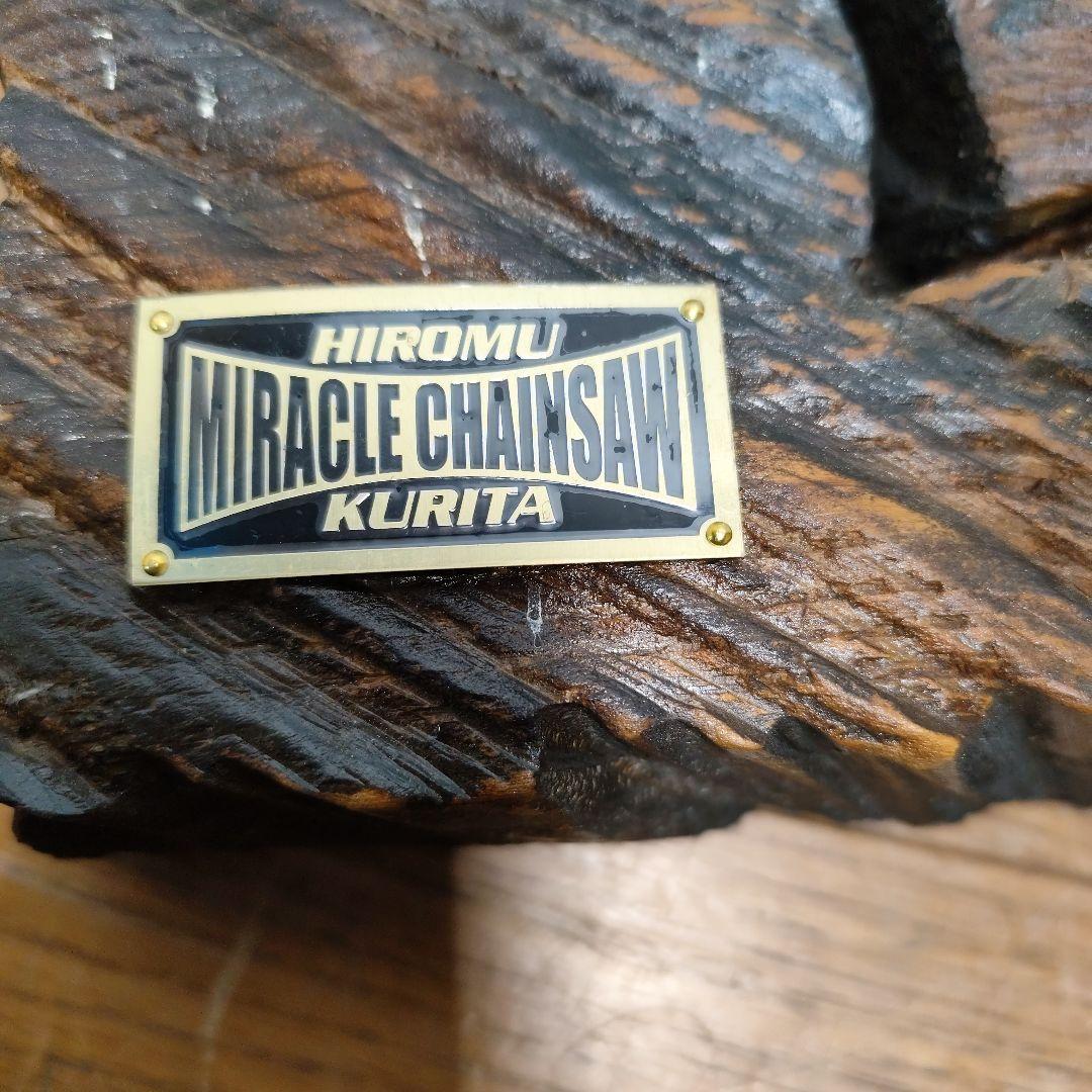 アルビ　welcomeプレート　チェーンソーカービング 栗田宏武 作