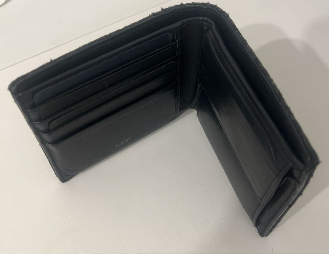 ディオール　オブリーク　dior 二つ折り財布　CDロゴ　ケース　メンズ