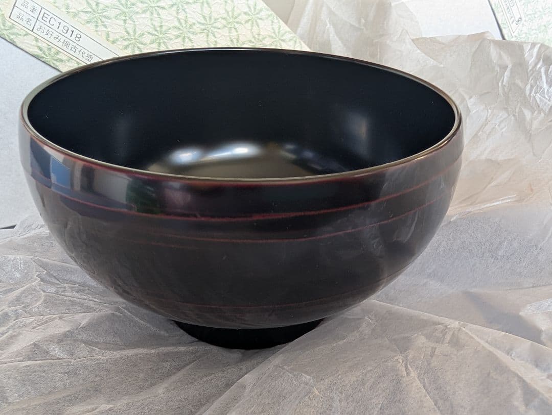 越前漆器　お好み椀 まり型 古代塗り 漆塗り 大椀 雑煮椀 越前塗り 越前漆器