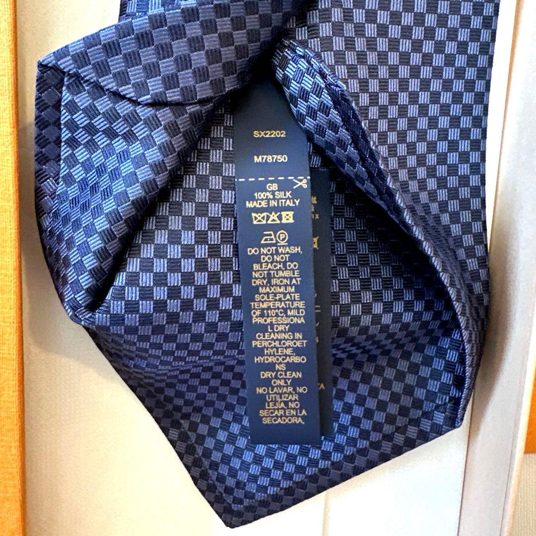 ルイ ヴィトン ネクタイ・マイクロダミエ 新品 未使用