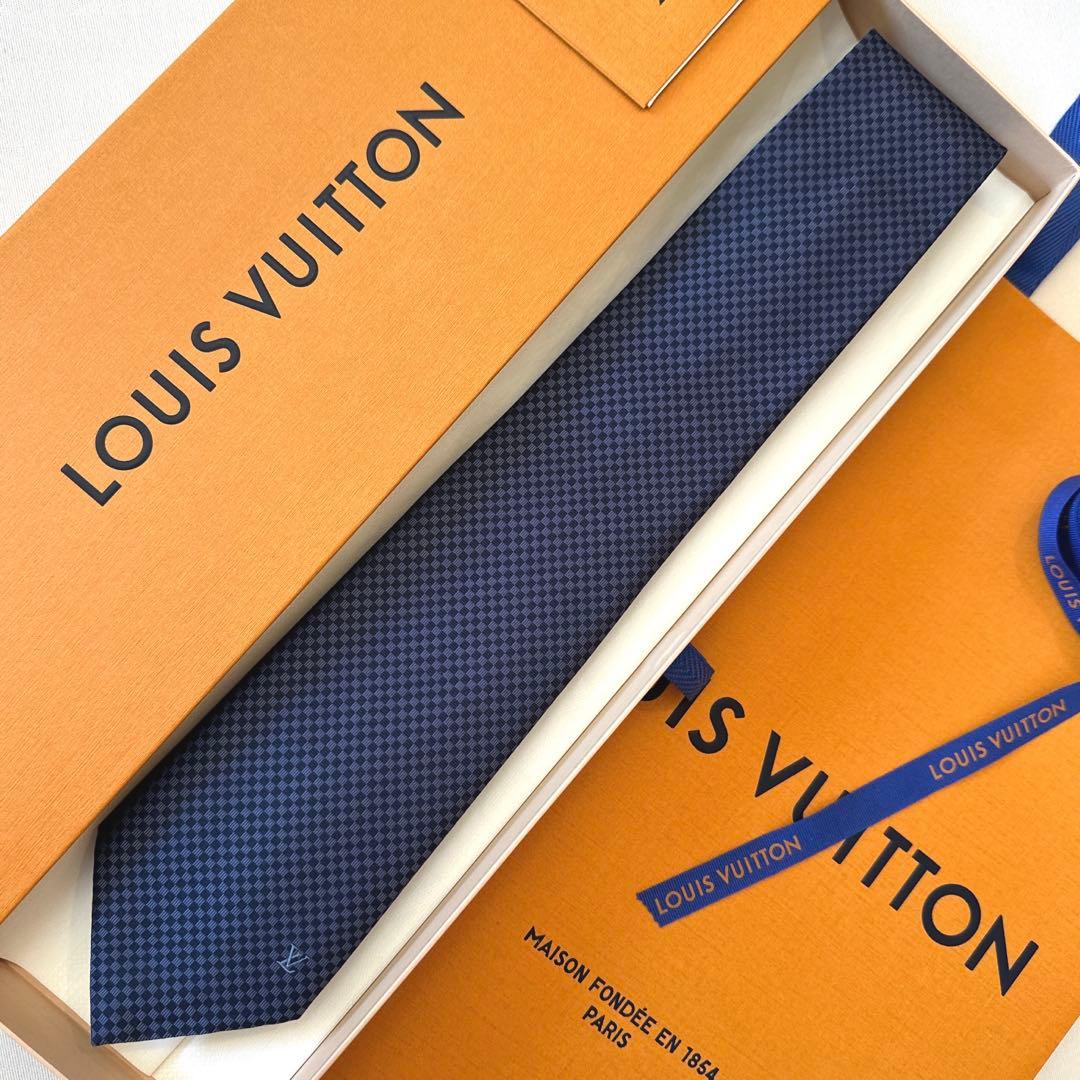 ルイ ヴィトン ネクタイ・マイクロダミエ 新品 未使用