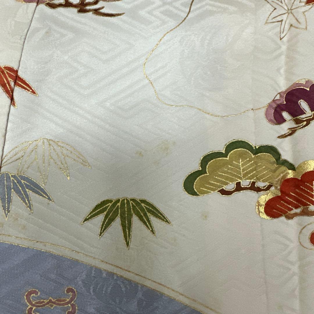 吉澤友禅 黒地 のし柄 吾妻徳穂 振袖