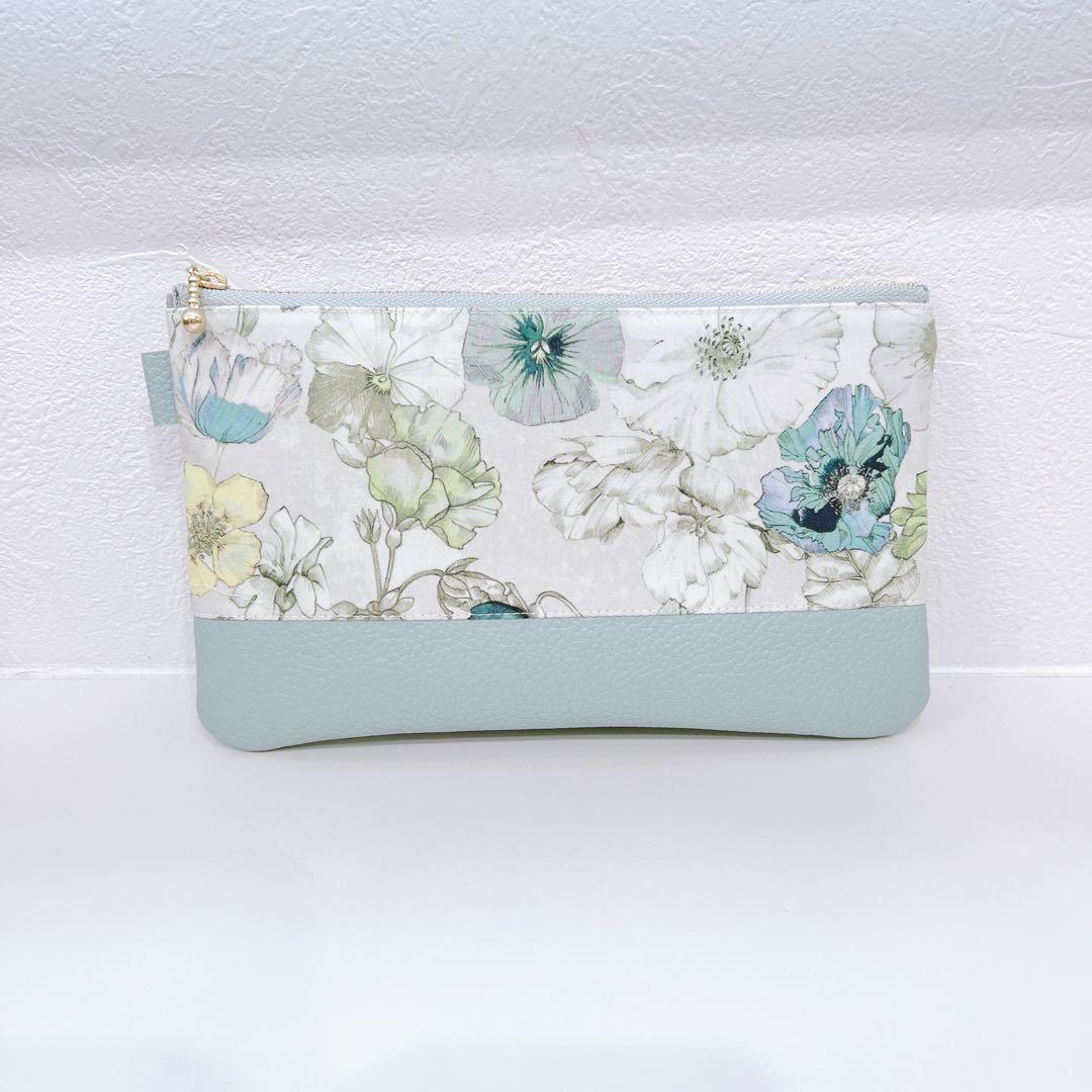 【K☆様お取置き専用ページ】リバティアレクサンダーマープル　ストラップ付きポーチ