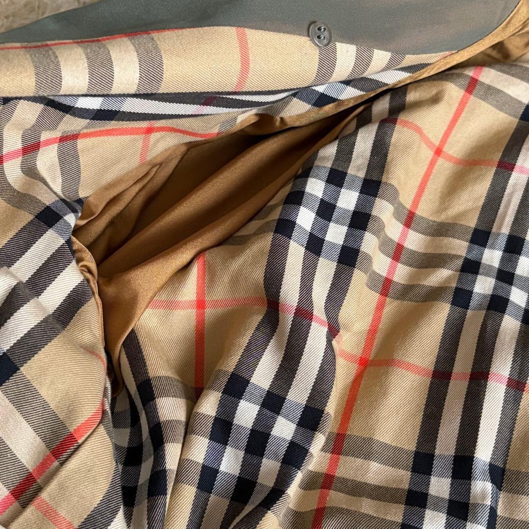 バーバリー 玉虫色 ノバチェック ダブル ベルト