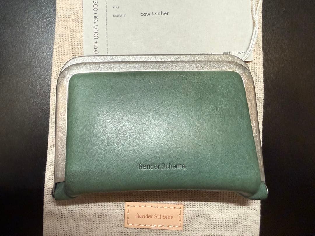 新品未使用　Hender Scheme 3D Purse Green