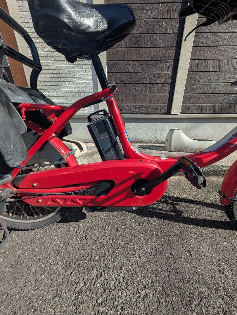 電動アシスト自転車　ヤマハ パスバビーアン20インチ 子供乗せ 赤色