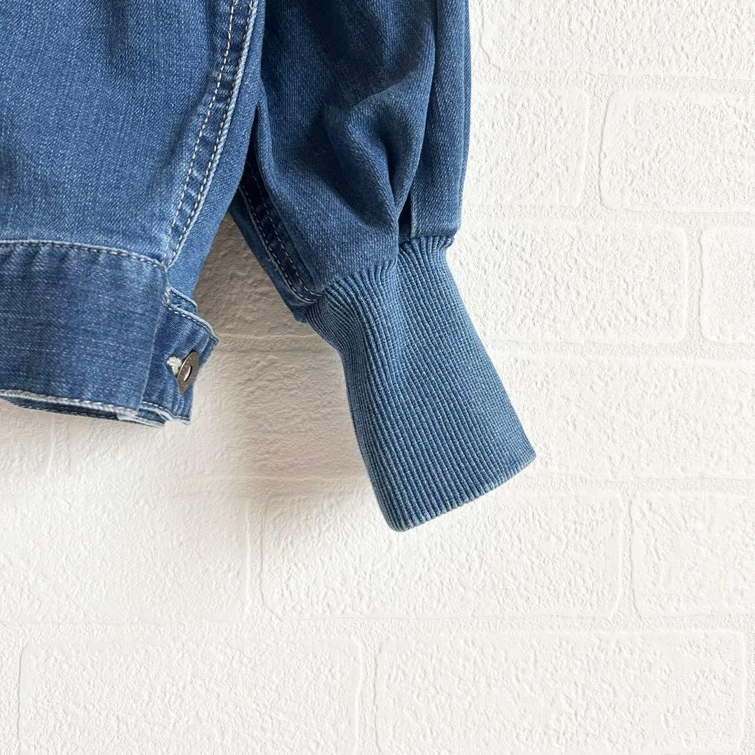 ビアズリー　袖パフGジャン　デニムジャケット