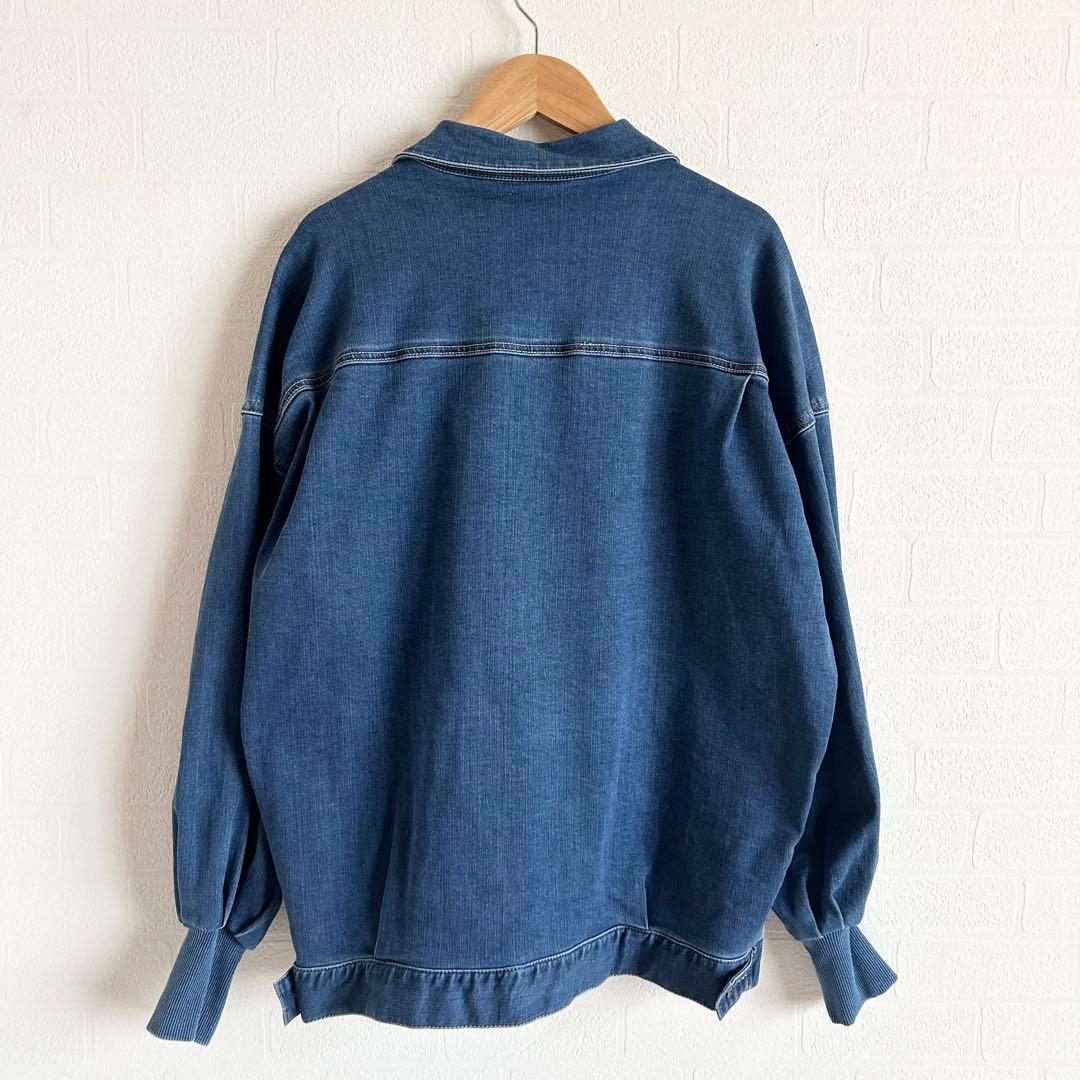 ビアズリー　袖パフGジャン　デニムジャケット