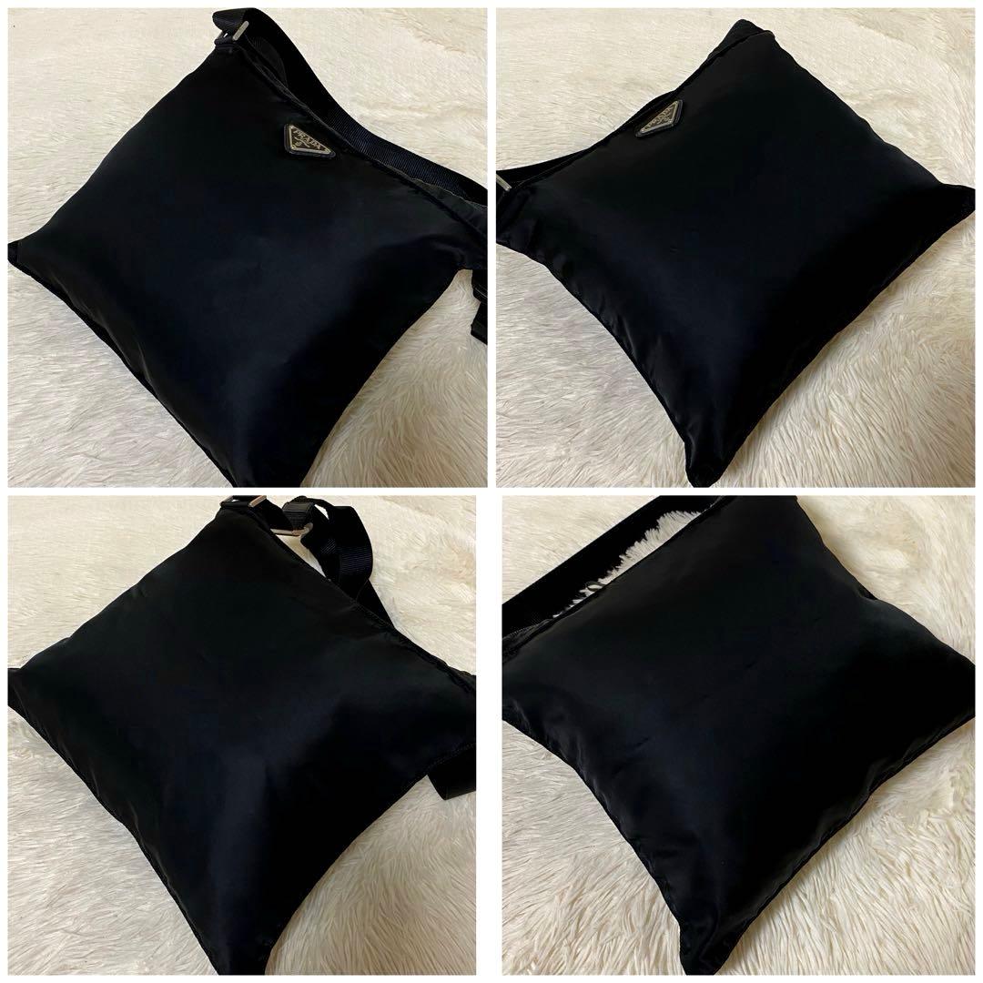 mimo@プロフ必読♡PRADA プラダテスート　ショルダーバッグブラック