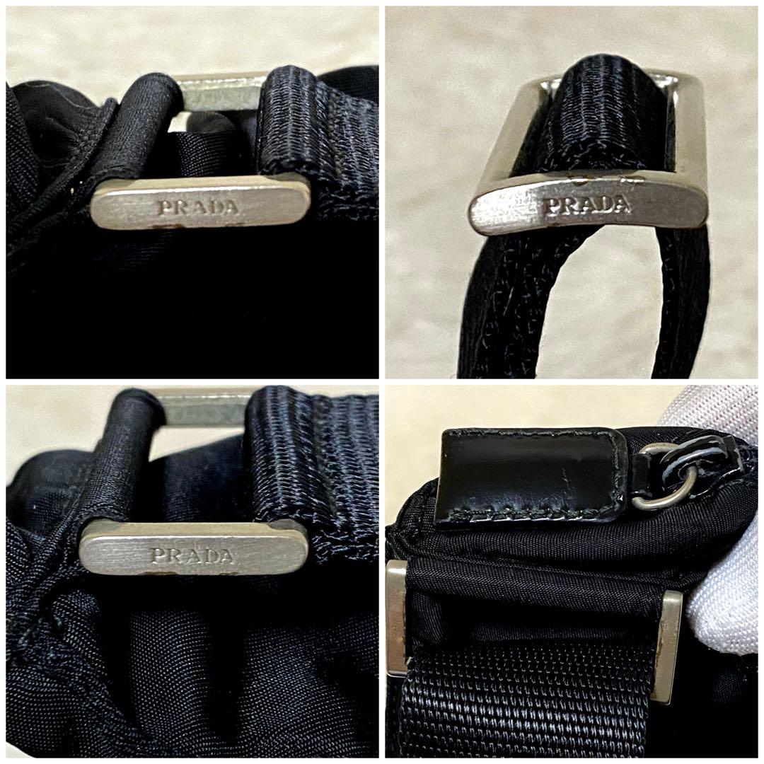 mimo@プロフ必読♡PRADA プラダテスート　ショルダーバッグブラック