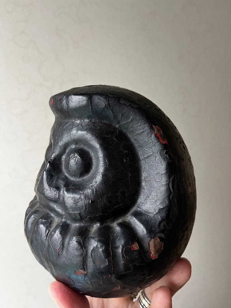 達磨　木型　張子の木型　だるま　高崎だるま　骨董　民藝　時代は明治から昭和