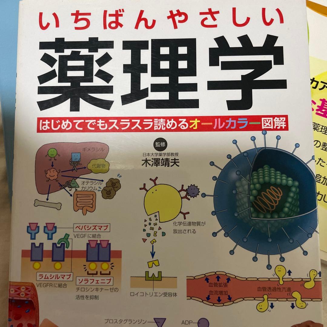 【ぽっぷこーん　看護学生向け】薬がみえる 4冊、薬理学の参考書4冊