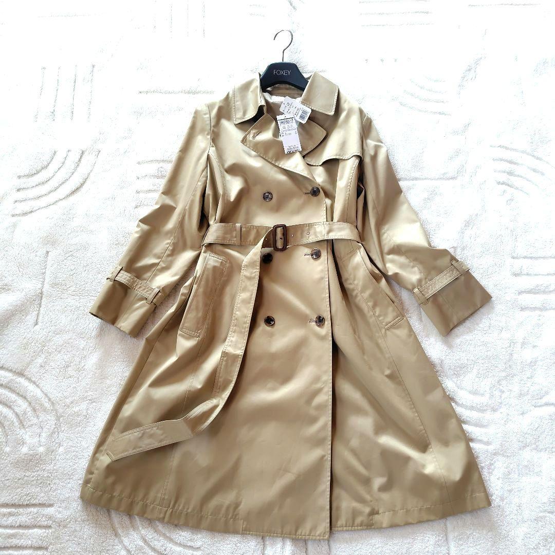 新品タグ付き　23区　44　コットンエステルギャバジン　トレンチコート　ベルト