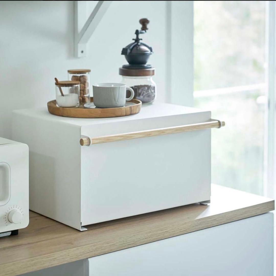 【新品未使用】ブレッドケース　トスカ　ホワイト　tosca 山崎実業