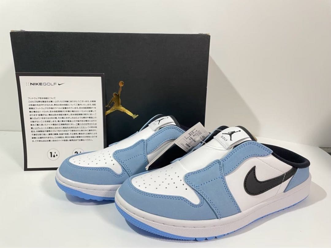 【新品】ナイキ エアジョーダン 1 ゴルフ ミュール ユニバーシティ ブルー