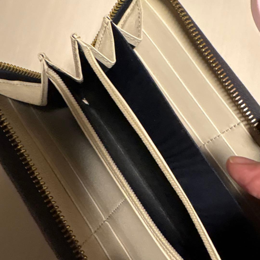 み*ー様 Gucci GGパターン 長財布 ベージュ/ネイビー