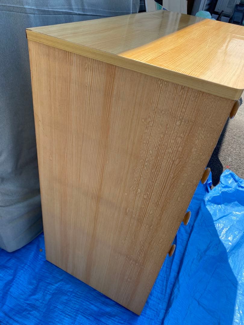 ナチュラルウッド 4段チェスト タンス 家具 木製 チェスト 引き出し収納 家具