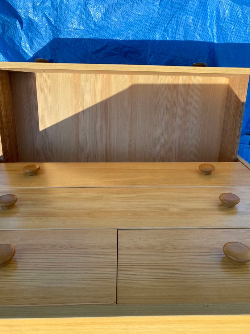 ナチュラルウッド 4段チェスト タンス 家具 木製 チェスト 引き出し収納 家具