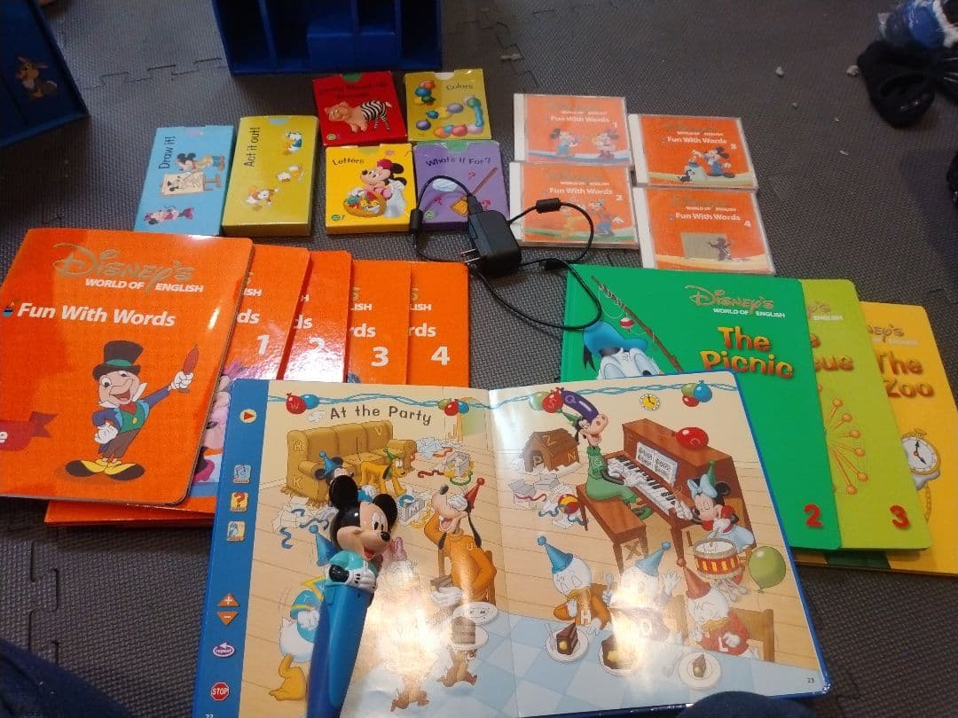 ディズニー英語システム　ワールドファミリー+はじめての英検５級タッチペン付き