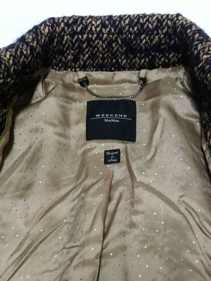 Max Mara Weekend line ツイード ロングコート　44サイズ