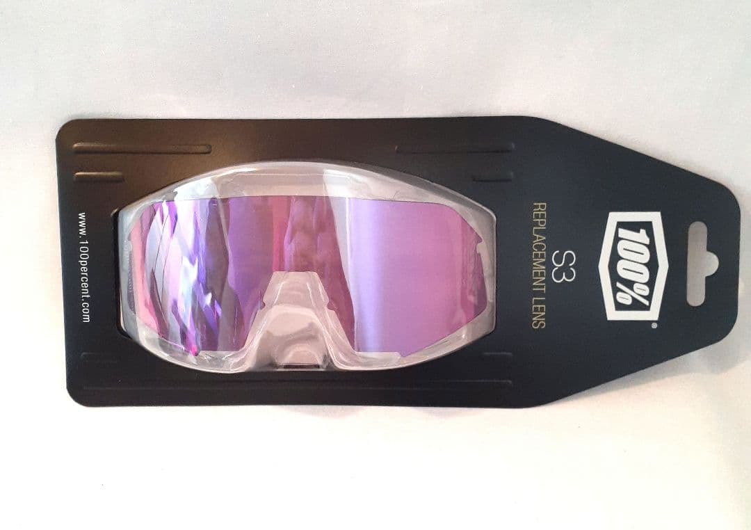 売約済み 100% S3 交換レンズ パープル ミラーレンズ ワンハンドレッド