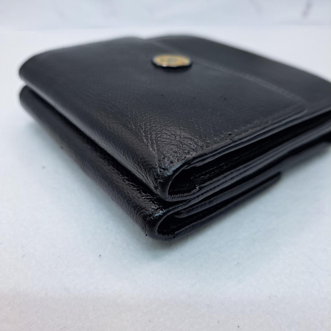 CHANEL　ココボタン　ブラック　三つ折り財布　財布