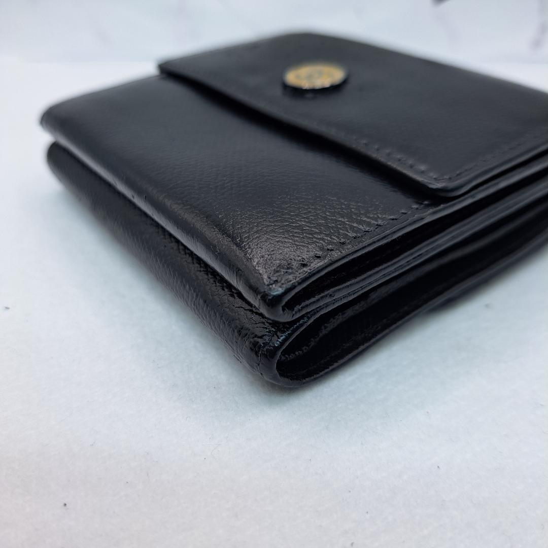 CHANEL　ココボタン　ブラック　三つ折り財布　財布