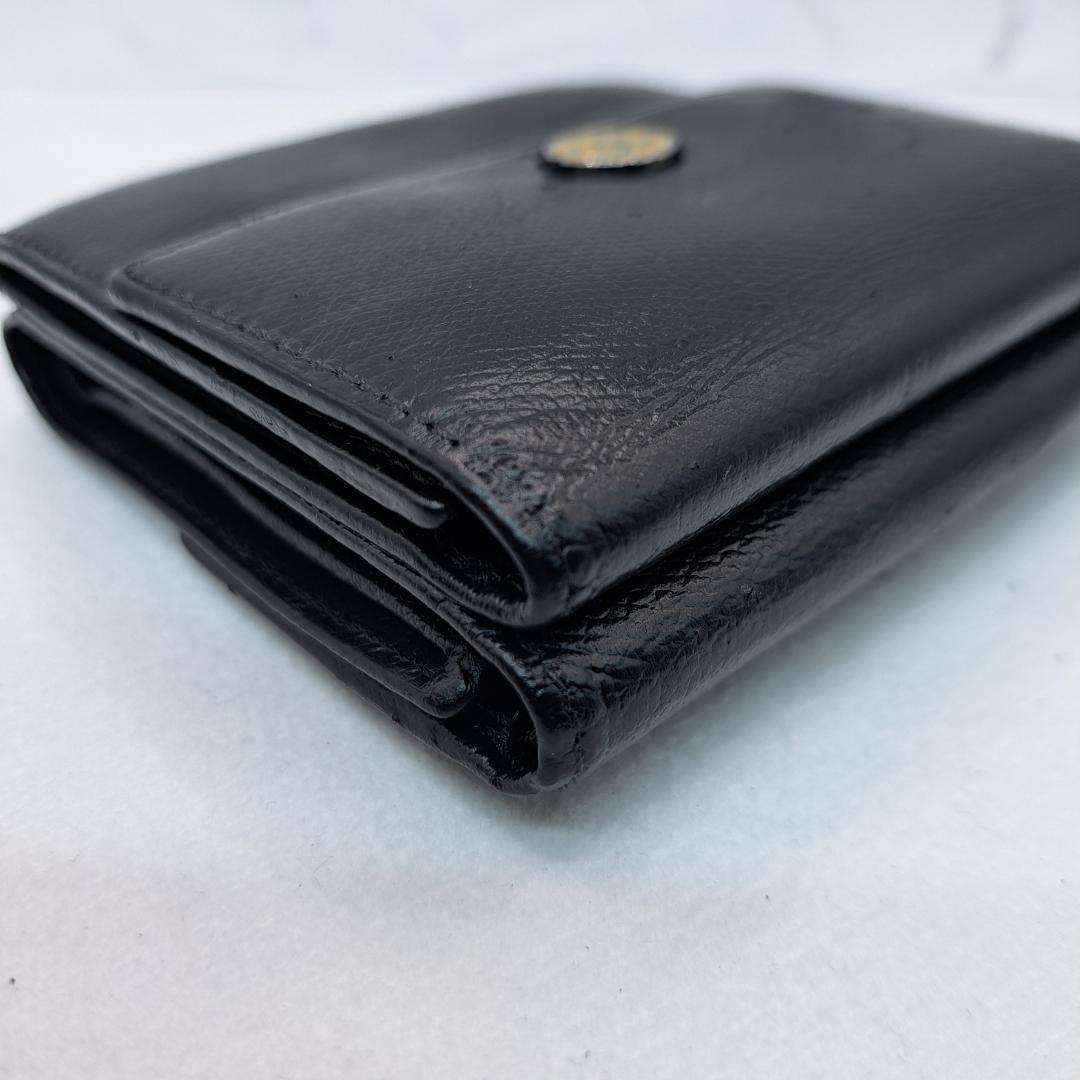CHANEL　ココボタン　ブラック　三つ折り財布　財布