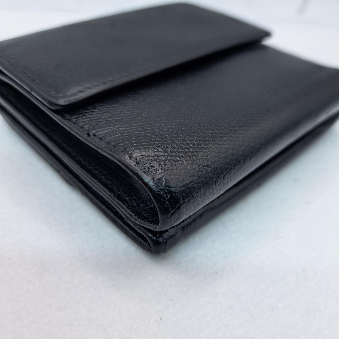 CHANEL　ココボタン　ブラック　三つ折り財布　財布