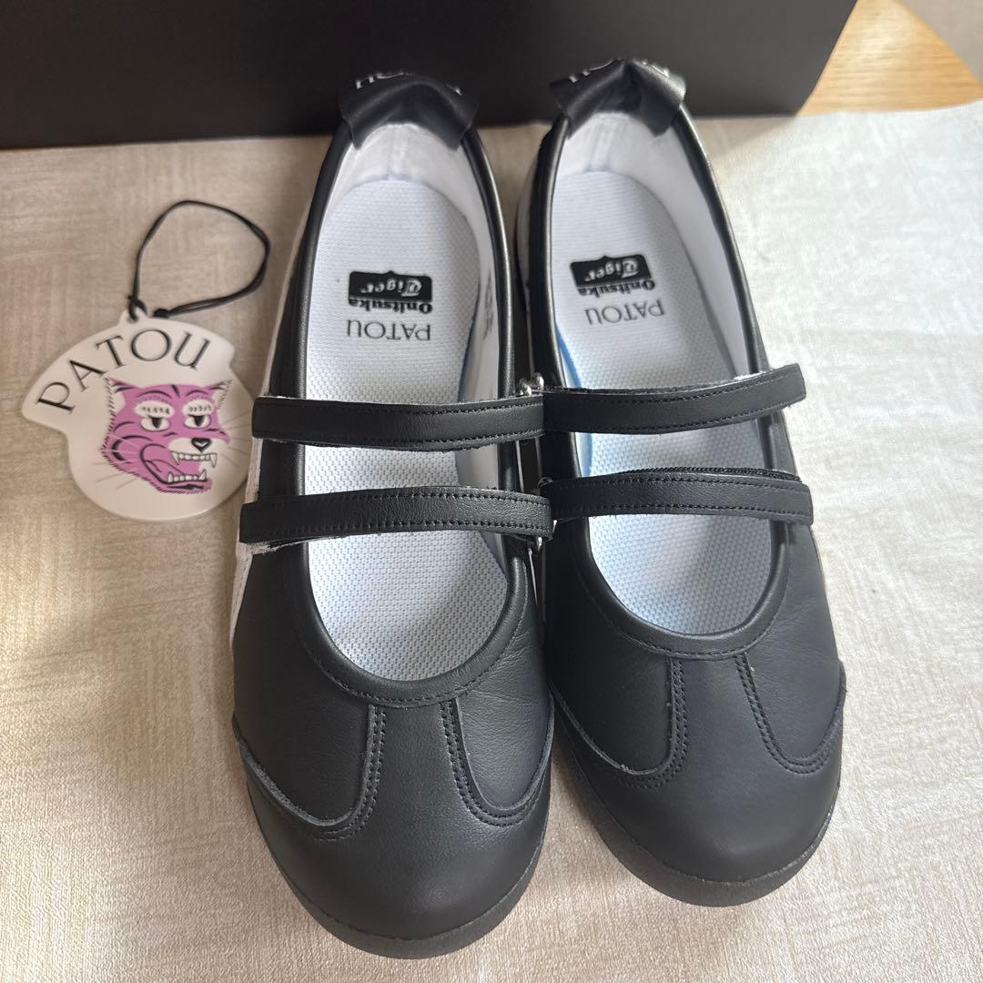 PATOU Onitsuka Tiger フラットシューズ ブラック