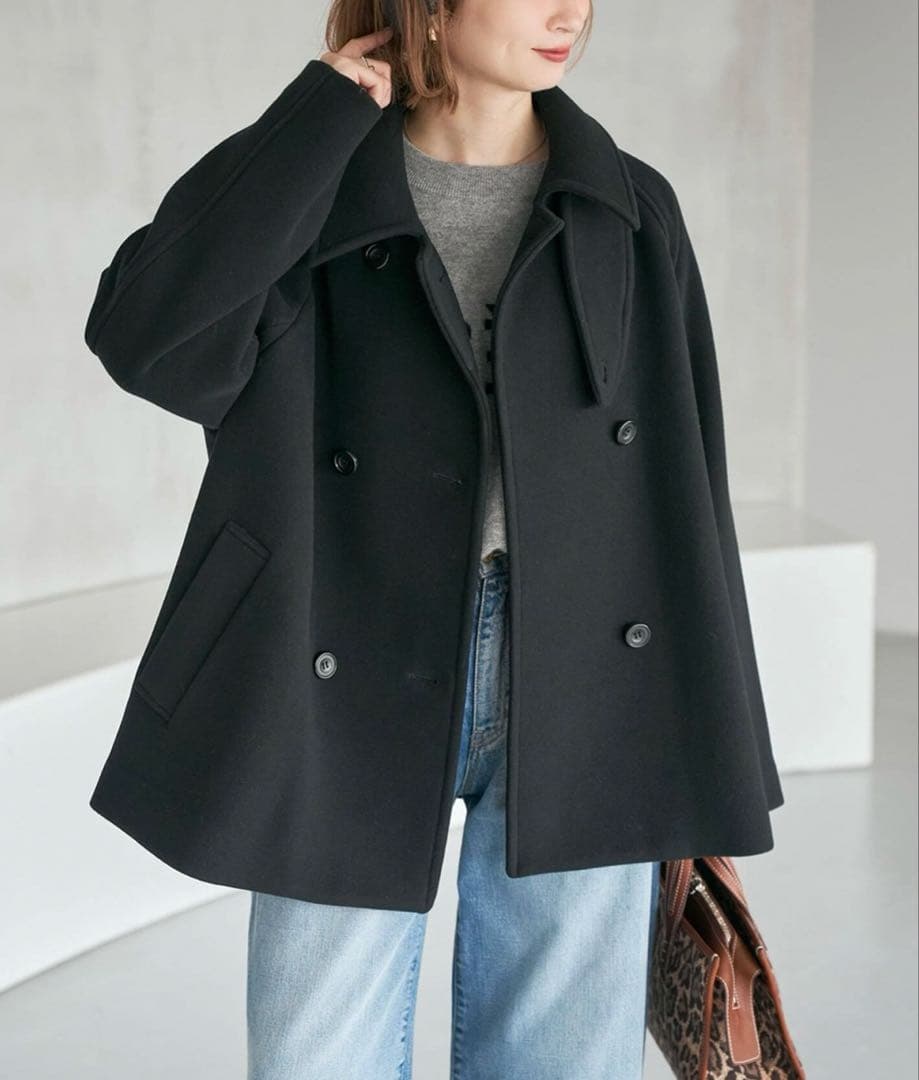 Spick &span 25AW 新品　S160スタンドカラーショートコート38