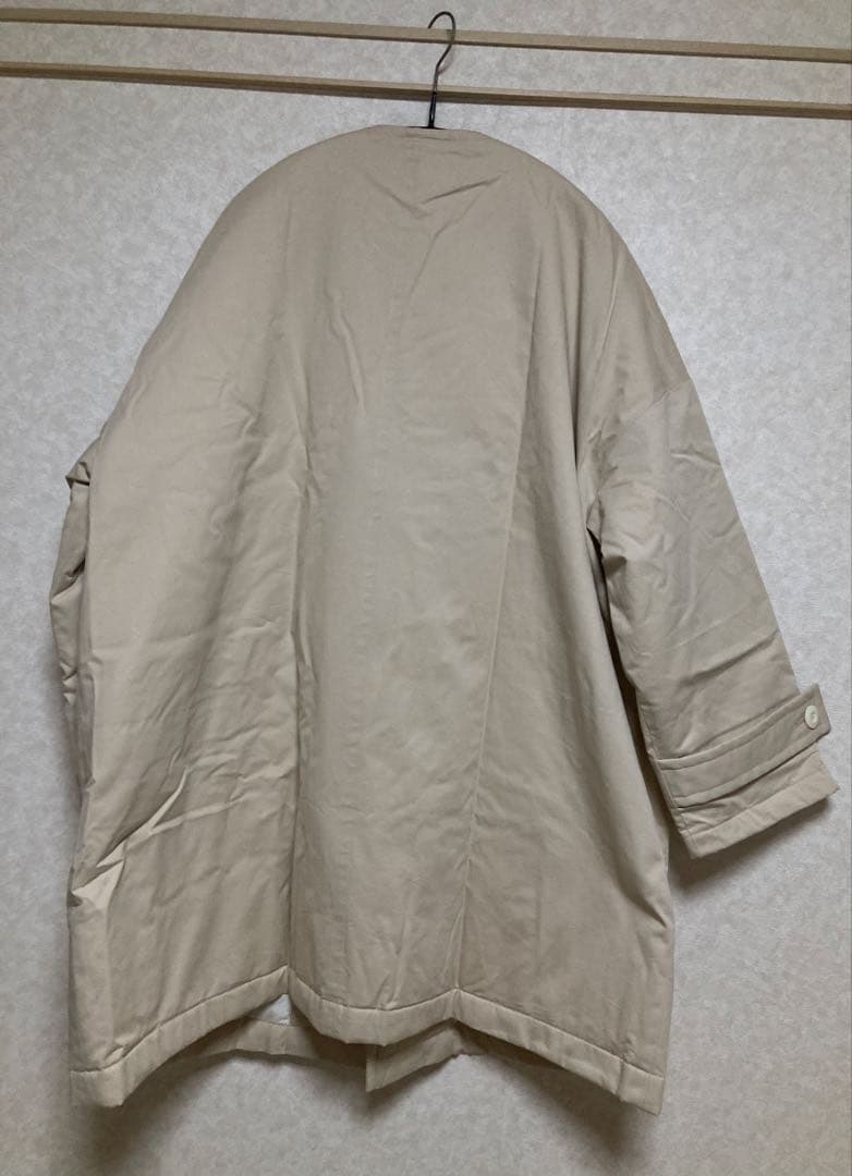 nouvellesduparadis◆中綿ノーカラーコート／ナチュラルランドリー