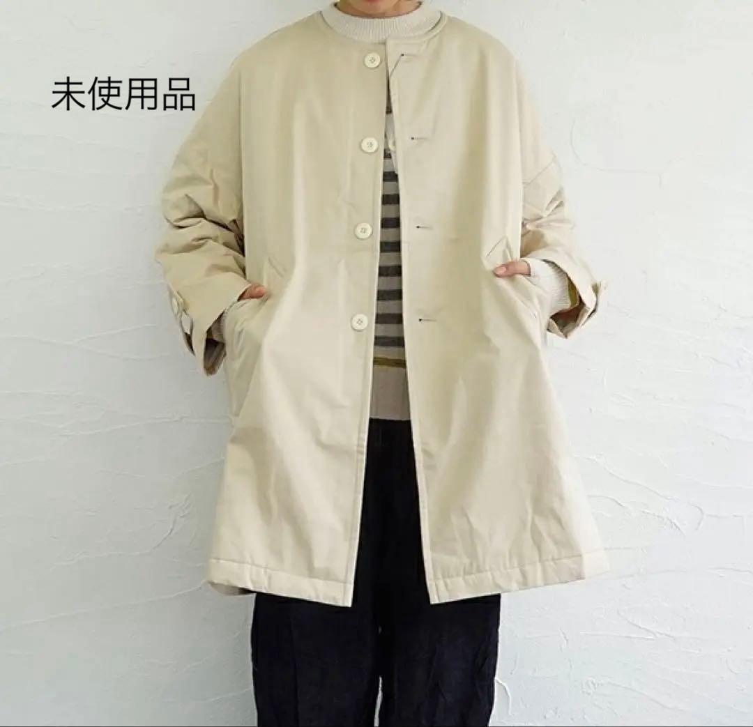 nouvellesduparadis◆中綿ノーカラーコート／ナチュラルランドリー