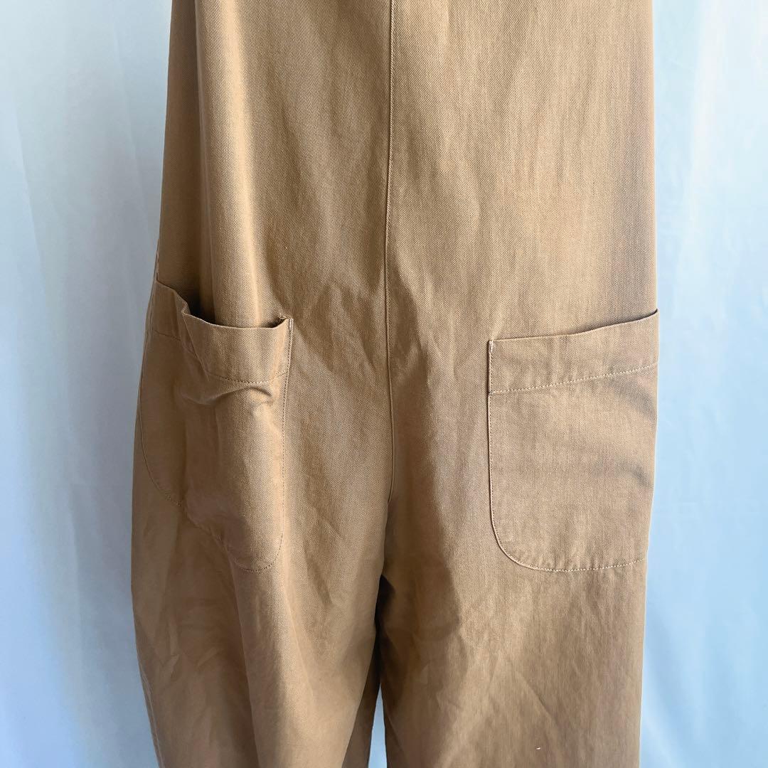 SARAHWEAR キャメル　オーバーオール　コットン　無地