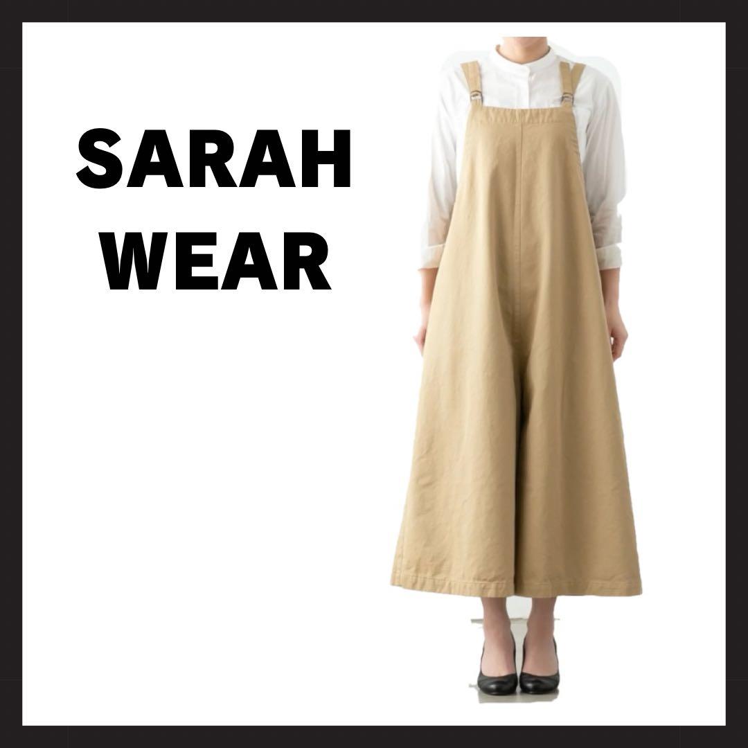 SARAHWEAR キャメル　オーバーオール　コットン　無地