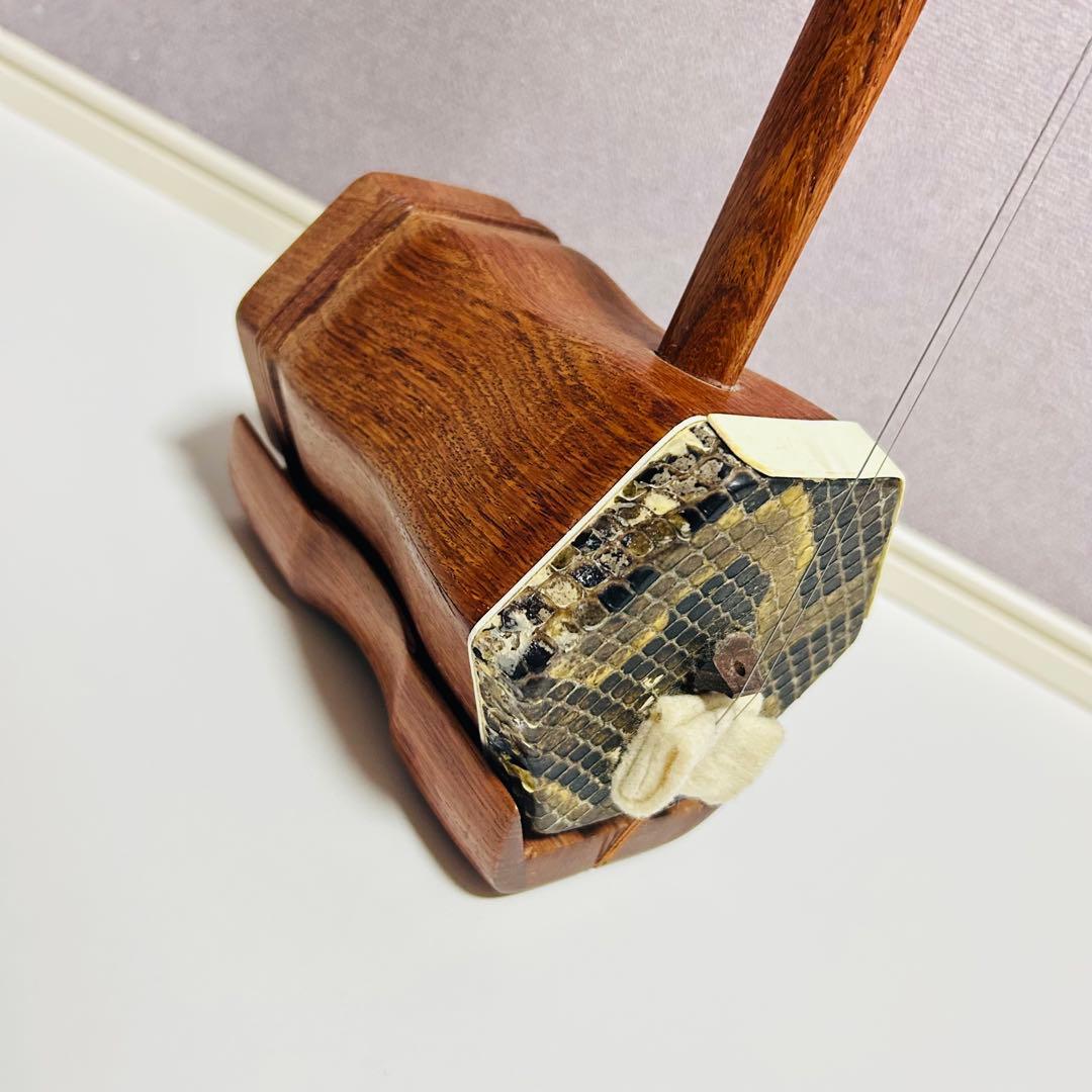 【高級品】十三堂楽器 紅木二胡 本革 ヘビ皮 中国 民族楽器 紅木