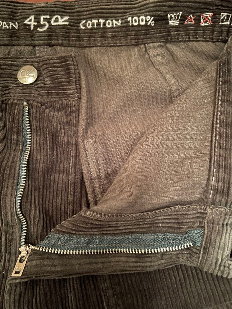 美品45Rコーデュロイ ワイドパンツ