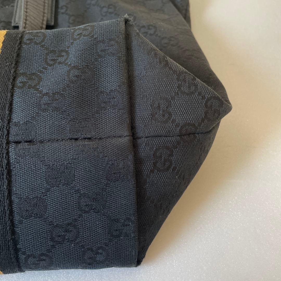 Gucci トートバッグ 黒 キャンバス