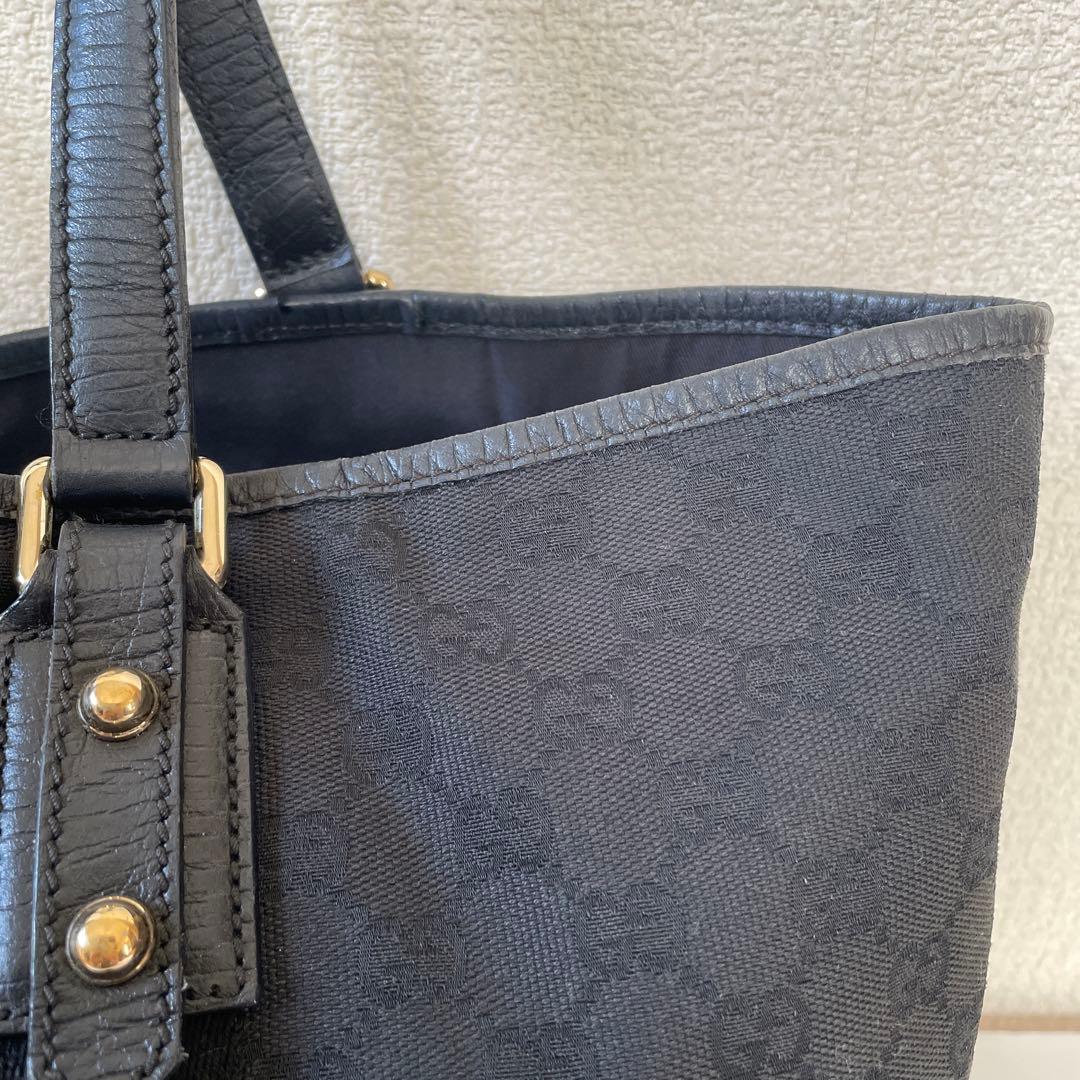 Gucci トートバッグ 黒 キャンバス
