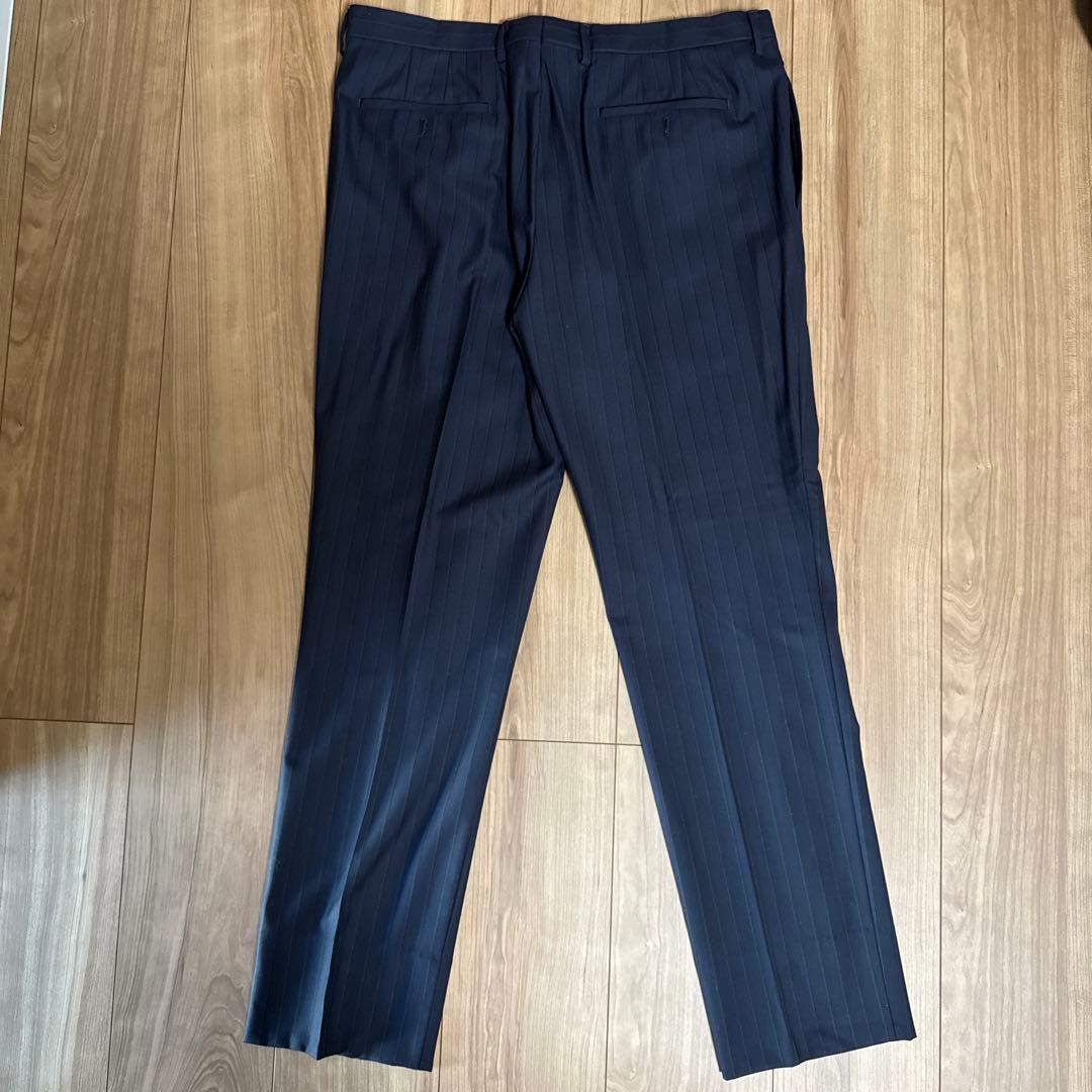 ポールスミス　ネイビーグリーンストライプ　上下スーツ　XL