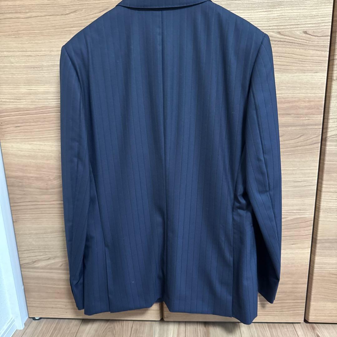 ポールスミス　ネイビーグリーンストライプ　上下スーツ　XL