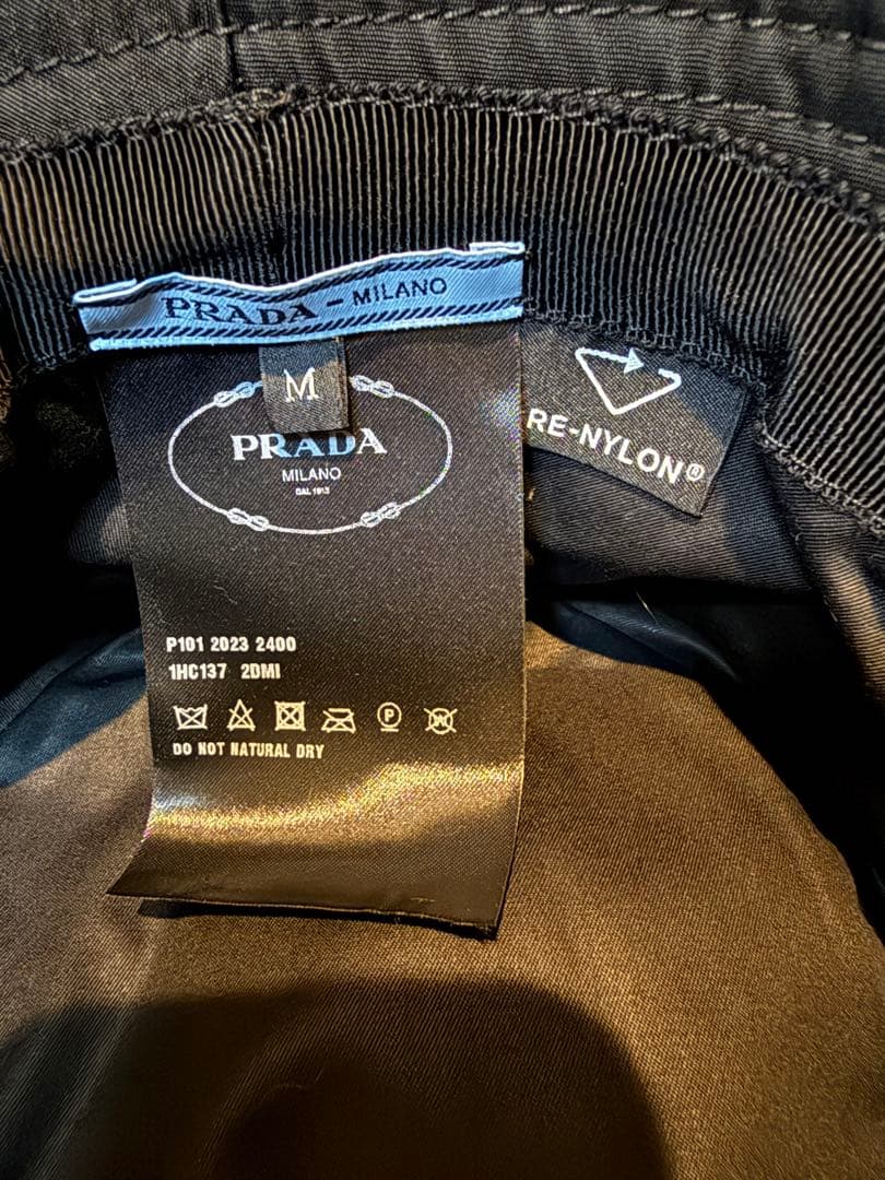 PRADA プラダ ブラック バケットハット M バケハ