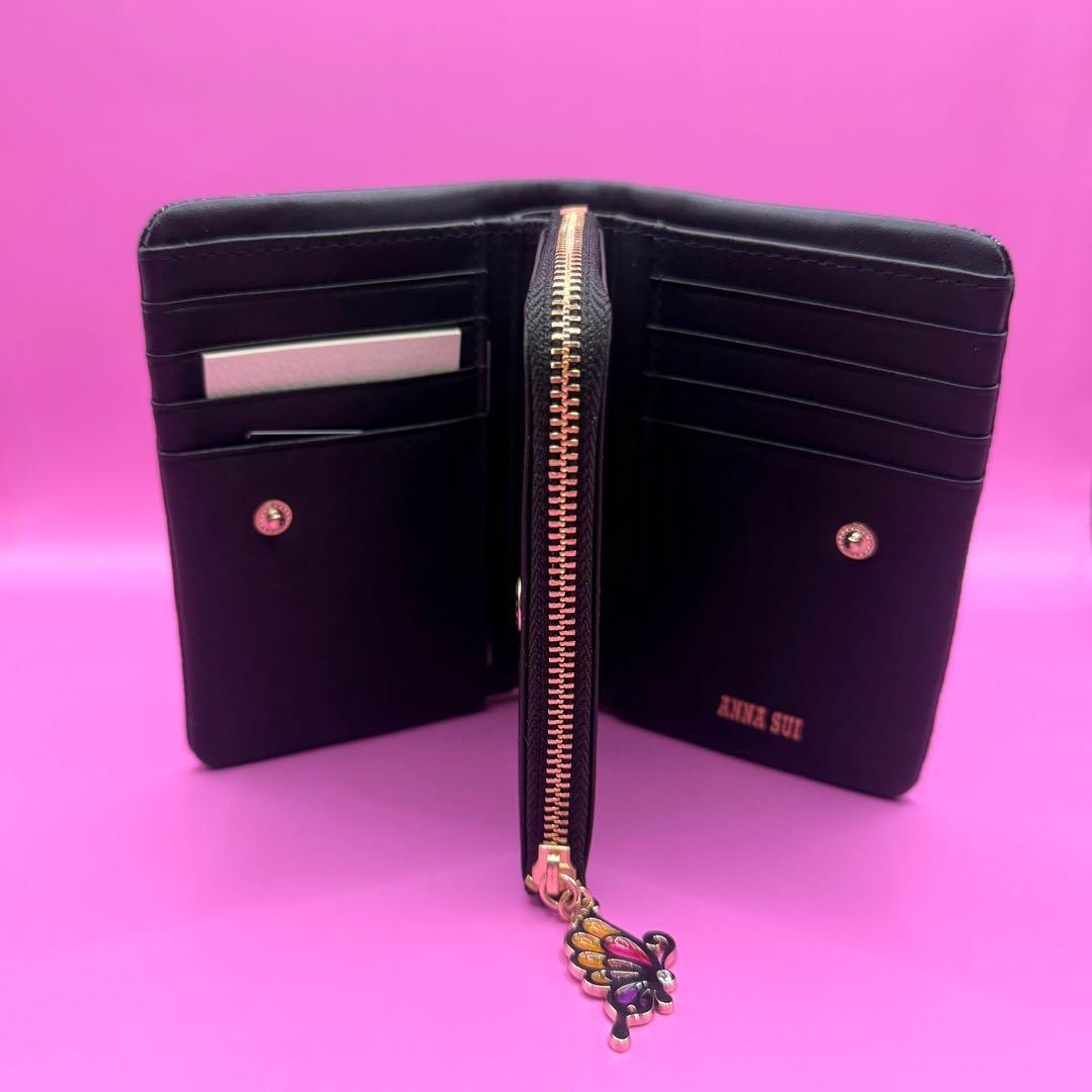 【新品】定価23100円ANNA SUI金運アップカラー折り財布★ブラック